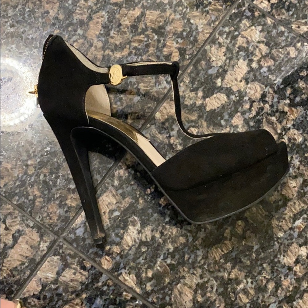 Michael kors suede heels